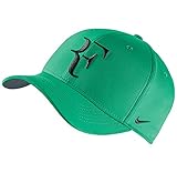 Nike Mens Roger Federer RF Classic 99 Aerobill Tennis Hat Stadium Green/Flint Grey/Black