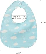 Oaygat 6-Pack Baby Bandana Dribble Bibs Cotton Teething Bibs Adjustable Snaps view 8