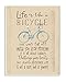 Stupell Industries Life is Like a Bicycle' Icon Inspirational Typography Wall Plaque, 10x15, Design By Artist Regina Nouvel