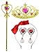 Party Chili Princess Snow Costume for Girls Dress Up with Accessories 4-5 Years(120cm)