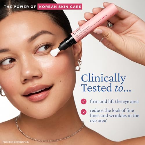 belif Retinol Firming Eye Serum – Aqua Bomb Lifting Eye Gel with Collagen & Bakuchiol for Puffiness, Fine Lines & Wrinkles, Peptide & Hyaluronic Acid, Korean Skin Care