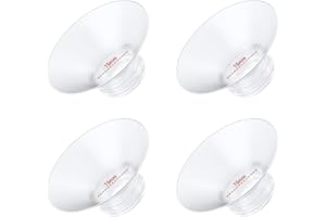 IVARONAL 4PC Flange Insert 15mm Compatible with Momcozy M5/M6/M9/S12 Pro/V1 Pro/V1 Pro Breast Pump, Fit for Eufy/Elvie/Medela/Spectra/Lansinoh/NCVI/Lansinoh/TSRETE with 24mm Flange/Shield Breast Pump