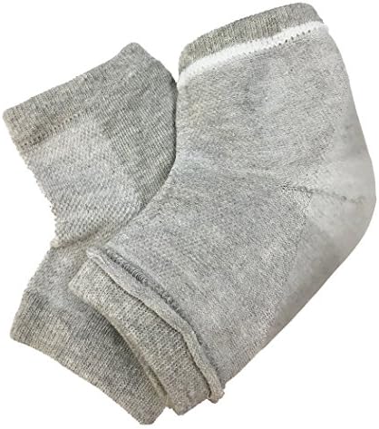 Fla Coco かかとケアソックス 同色2足入り 靴下 フットケア 角質ケア ひび割れ ガサガサ 保湿 ソックス グレー 2足