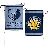 Wincraft NBA Memphis Grizzlies Flag12x18 Garden Style 2 Sided Flag, Team Colors, One Size