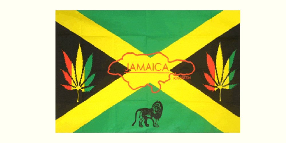Jamaica Reggae 5ft x 3ft Flag Amazon.co.uk Garden & Outdoors