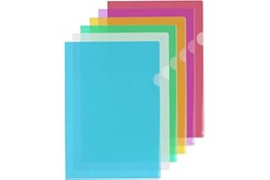Transparent Document Folder, A4 Plastic File Folders, 12PCS Waterproof Dustproof Clear Document Folder for Offices, Schools, 