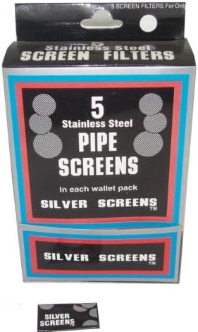 5 PIPE SCREENS IN EACH WALLET PACK 0.800" STEEL PACK OF 20