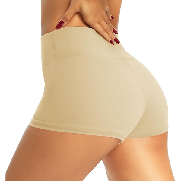 Desol Women's High Waist Yoga Shorts With Pockets - 8" Biker Shorts, Tummy Control, 77% Polyester 23% Spandex - View #9