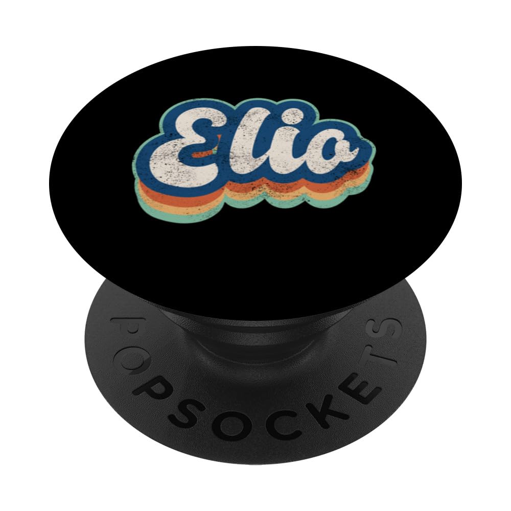 Elio First Name Boy Vintage Style 70s 80s Personalized PopSockets Swappable PopGrip