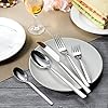 WUJO-Cutlery-Set-Stainless-Steel-Dinner-Set-60-Piece-DinnerwareTablewareSilverware-Set-Service-for-12-Person-Include-KnifeForkDessert-ForkSpoonTeaspoon-Mirror-Polished-Dishwasher-Safe WUJO Cutlery Set, Stainless Steel Dinner Set, 60 Piece Dinnerware/Tableware/Silverware Set Service for 12 Person…