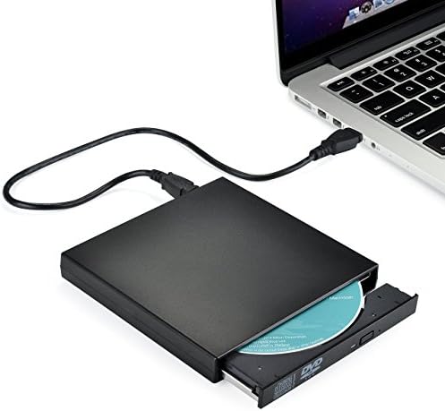 External USB 2.0 CD RW DVD Player Combo CD Writer Reader Drive CD/DVD Copier for Netbook Laptop,Macbook, Air Mac, Webook Plug and Play