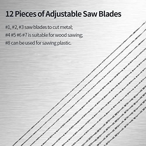 Spiral Scroll Saw Blades #4, 12PCS 5 inch Scroll Saw Blades for photo 12