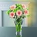 Nachtmann Calypso Collection Crystal Vase, Clear Glass, 9.45 -Inch, Decorative Flower Vase, Anniversary, Wedding, and Housewarming Gift, Dishwasher Safe