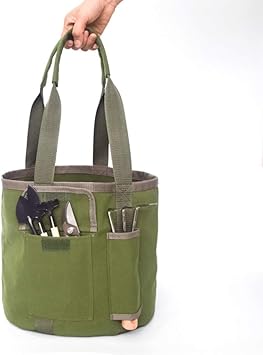 Amazon Co Jp Nuolux ガーデニング用品収納バケツ 多機能収納袋 ガーデニング 園芸 農業用品 Diy 工具 ガーデン