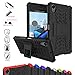 Xperia X Performance Case,Mama Mouth Shockproof Heavy Duty Combo Hybrid Rugged Dual Layer Grip Cover with Kickstand For Sony Xperia X Performance (With 4 in 1 Free Gift Packaged),Black