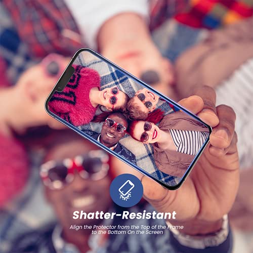 Mkeke for iPhone 13 Pro Max Screen Protector Tempered Glass, for iPhone