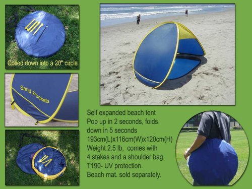 Amazoncom Genji Sports Pop Up Beach Tent Beach Sun