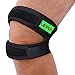 Lepfun P3000 Patella Knee Strap,Adjustable Dual Strap Band Brace for Knee Support- Fit Running, Basketball and Arthritis.Black(1 Piece),11'' - 22'' (Small/Medium)