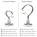 XL Heavy Duty 40 lbs Strong Neodymium Magnetic Hooks for Storage and Organization Each Heavy Duty Hook Holds 40 lbs of Home Kitchen Accessories, Sports & Outdoors Equipment and Gardening Tools