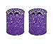 EasyPAG 2 Pack Metal Desk Pen Holder Pencil Cup Organizer Medium,Purple
