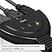 XINSTAR 3-Port HDMI Switch Intelligent HD1832 with Pigtail Cable Supports 3D, 1080P, HD Audio, Black