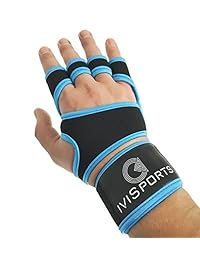 IVISPORTS Cross Training Gloves with Wrist Support for Fitness, Workout, Weightlifting with Non-Slip Silicone Padding Suits Both Men & Women