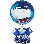 Creative Converting Balloon Centerpiece Kit, Shark Splash