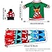 Tatuo 6 Sets Christmas Bottle Covers Ugly Sweater Wine Cover Bottle Decor for Christmas Party Table Decorations (Color Set 1)