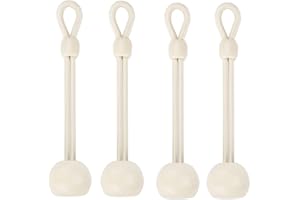 Vasteo Universal Shade Bungee Tie Downs Replacement Parts,Compatible with Coolaroo Exterior Roller Shades,Outdoor Blinds(Sand,4 pcs)