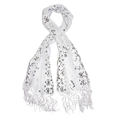 Bohomonde Madison Shawl, Long Fringe Sequin Evening Wrap Bohomonde Madison Shawl, Long Fringe Sequin Evening Wrap