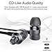 Picun H6 Bluetooth Headphones Wireless with Microphones Sports Earbuds for Running Magnetic, Sweatproof Earbuds IPX4, CSR Bluetooth 4.1 for Phone / Android Workout Headphones Wireless (Black)