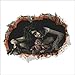 3D Female Ghost Breaking Wall Halloween Decoration 24