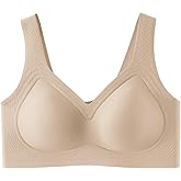 Jelly Bras for Women, Plus Size Wireless Bra -Seamless Full Coverage T-Shirt Bra, Streamline Push Up Gel Bras No Hook