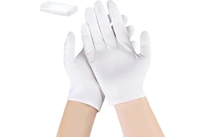 COOSLIM Cotton Gloves, Moisturizing Gloves Overnight White Cotton Gloves for Dry Hands Eczema,Washable Hand SPA Cotton Inspection Gloves for Men and Women, One Size Fit All (2Pairs/4Pcs)