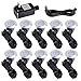 Yescom 10pc Deck Garden Mall Step Stair Landscape LED Lights Low Voltage IP65 Lamp w/Transformer