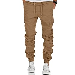 Side Snap Mens Sweatpants Cotton Carolina