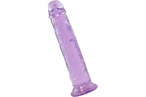 13 inch Thick Dildos, Purple Suction Cup Dildo, Jelly Butt Plug Sex Toys for Women