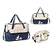 SoHo Animals Diaper Tote Bag 10 Pc, Elephants Blue