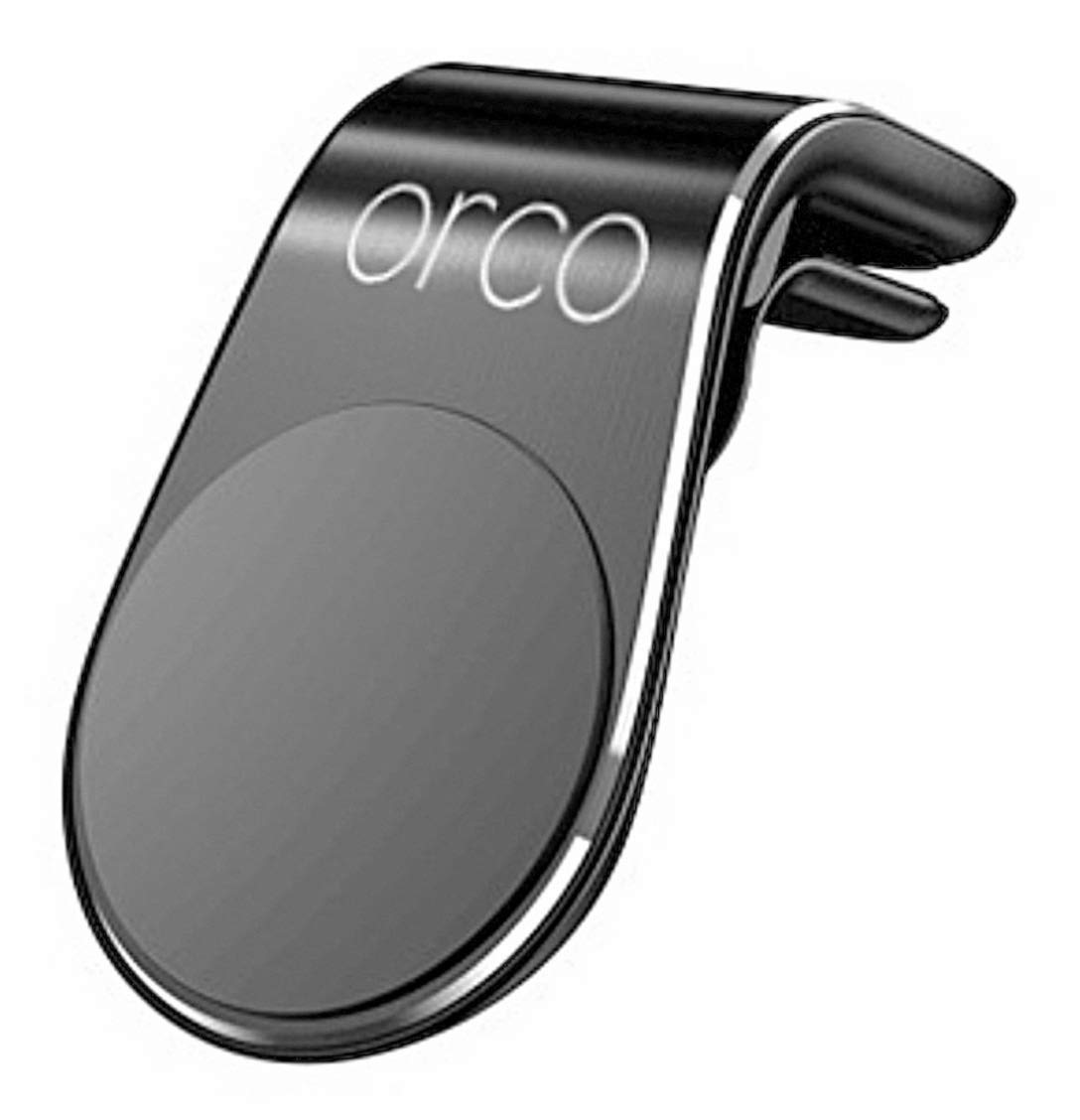 Orco Car Phone Holder Magnetic 5*N52 L Type Air Vent Clip Mount Magnetic Mobile Phone Holders for Cars Universal Compatible with iPhone, Samsung, Huwei (Black)
