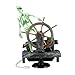 Delight eShop Action-Aquarium Skeleton Pirate Captain Ornament Fish Tank Landscape Decoration