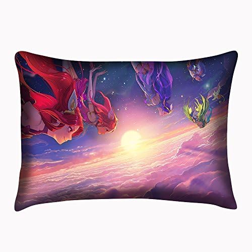 League of Legends Star Guardians Pillow Case Cushion Cover Pillowslip Size 20x30 Inch