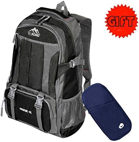Travel Laptop Backpack, OYD Business Water Resistant Polyester Laptop Backpack and Fits Under 17-Inch Laptop and Notebook, Water Resistant College School Computer Bag for Women and Men (Black 2)