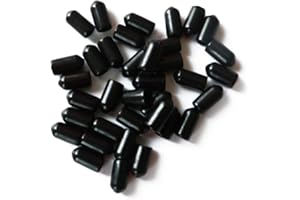 LGEGE YEJI 25 Pcs 1/4" Black Screw Thread Protectors