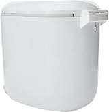 Addis Premium Deluxe Bathroom Pedal Bin 3.5L White Grey with Inner view 3