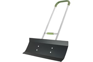 THEXCEPTIONAL Easy Doze-It 36" SnoBlade with SnoSlinger Grip | Snow Removal Pusher for Walk Driveway | Heavy Duty Commercial Grade Plow Snow Shovel with 2 Handle Lift Grip | Made in USA by Vertex | Model EX973.36