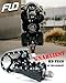 FLO MOTORSPORTS PEGS, Fits: HARLEY DAVIDSON DYNA MOTORCYLCES (Black)