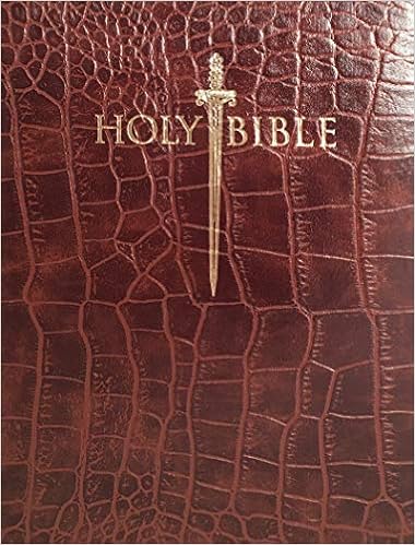 Holy Bible: King James Version, Alligator, Walnut Bonded Leather, Giant  Print, Sword Study: Whitaker House: 9781629115306: Amazon.com: Books