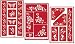 3 Armour Etch Over N Over Reusable Glass Etching Stencils Set | Butterfly, Fleur De Lis, Rose
