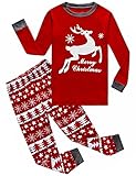 IF Pajamas Christmas Little Girls Pjs 100% Cotton Long Sleeve Kids Toddler Pajamas Sets Size Red 5 Years