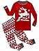 IF Pajamas Christmas Little Girls Pjs 100% Cotton Long Sleeve Kids Toddler Pajamas Sets Size Red 5 Years